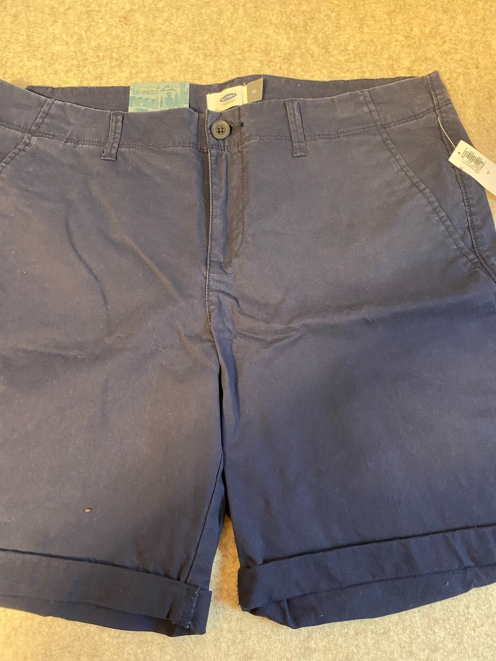 NWT Four (4) Pairs Bermuda Shorts - Talbots (2), Lands' End & Old Navy - size 10 - Picture 10 of 11